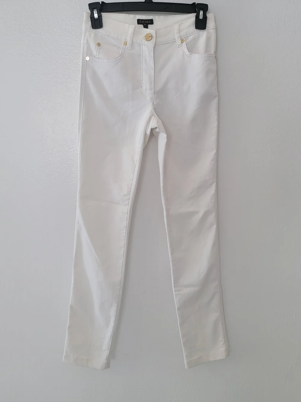 Escada Women's White Slim Jeans Size 32